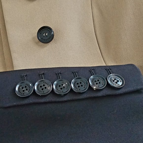 Burberry Prorsum Black and Tan Tailored Peplum Jacket  BRAND NEW!!! AUTHENTIC - Picture 7 of 15